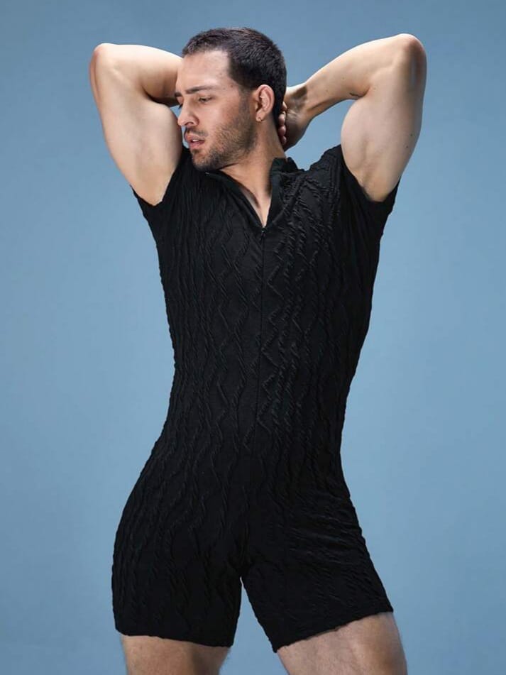 Midnight Ripple Romper